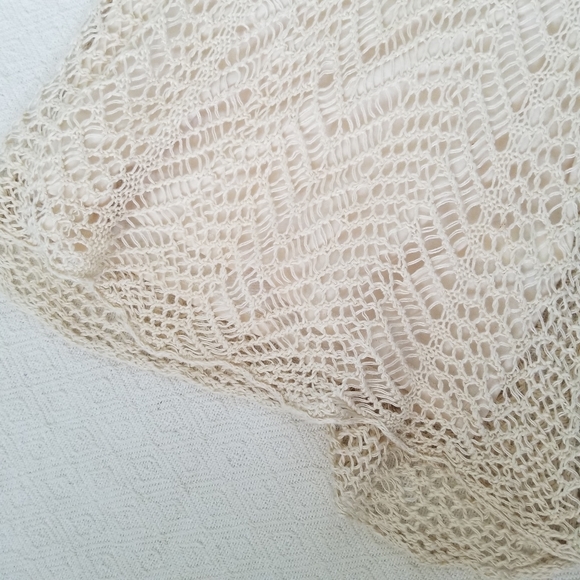 Lucky Brand crochet cream top - Picture 6 of 7